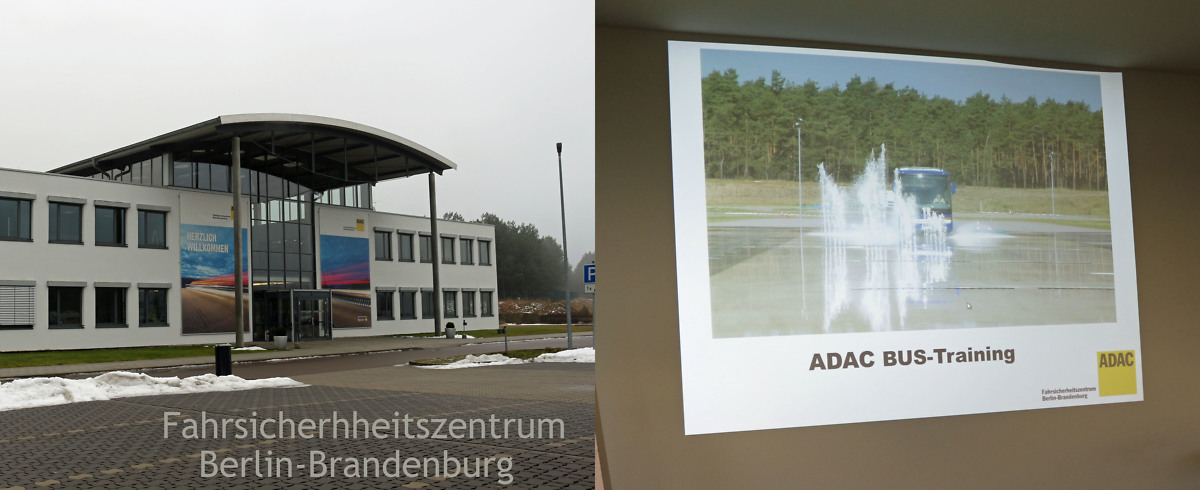 Eingangsbereich Fahrsicherheitszentrum ADAC in Linthe